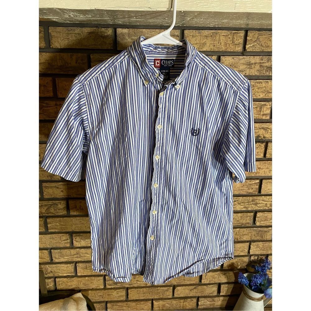 Chaps Striped Button Down Shirt